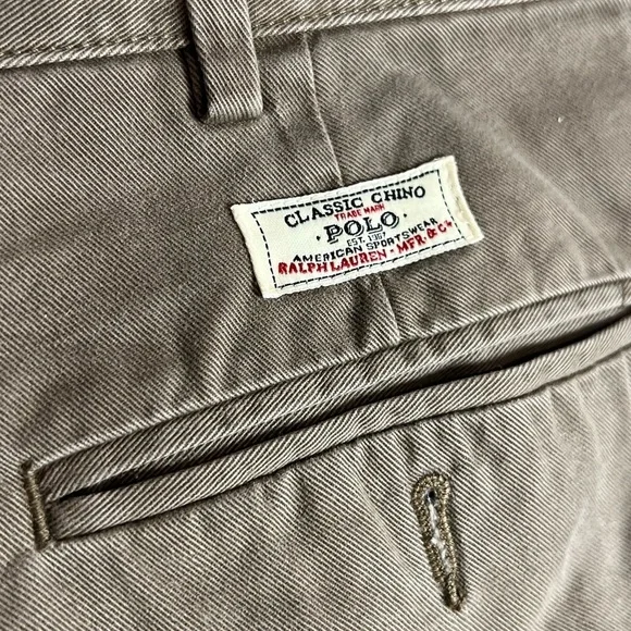 Polo Ralph Lauren 38W 31L Classic Men's Tan Chinos - Picture 8 of 10
